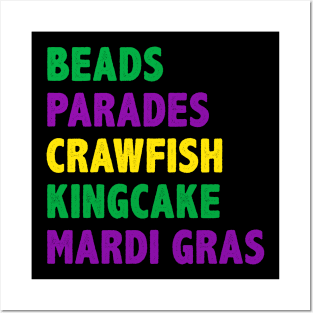 Funny mardi gras Posters and Art